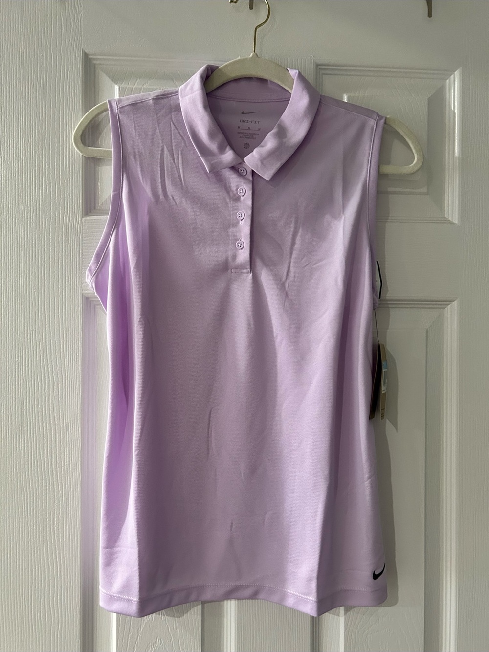 Nike Women’s Sleeveless Polo Tank - Light Lavender